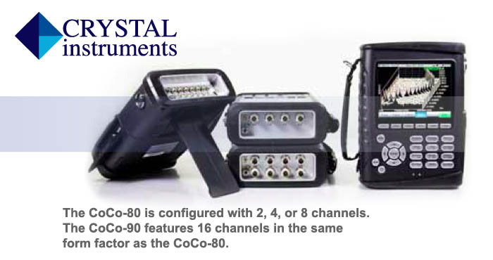 CoCo-80/90, handheld data recorder, dynamic signal analyzer, vibration data collector